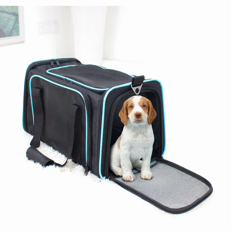 GOOPAWS Soft-Sided Kennel Pet Carrier for Small Dogs, Cats, Puppy, Airline Approved Cat Carriers Dog Carrier Collapsible, Travel Handbag & Car Seat