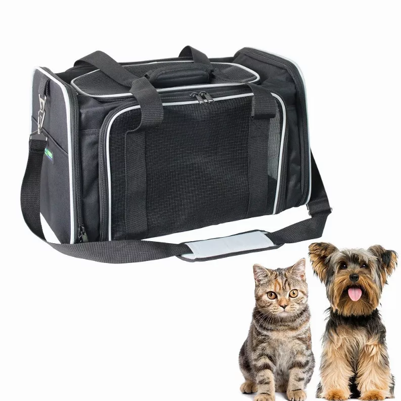 Soft-Sided Kennel Pet Carrier for Small Dogs, Cats, Puppy, Airline