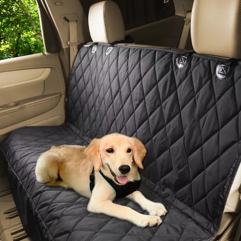 JESPET Dog Car Seat Cover for Pets, Dog Car Travel Car Seat Protector for Cars, Trucks, SUV, Black