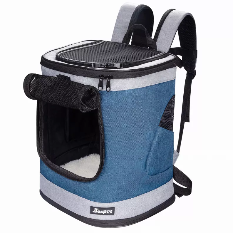 JESPET Pet Backpack Carrier for Small Dog, Puppy, Soft Carrier Backpack Ideal for Traveling, Hiking, Walking and Outdoor Activities with Family