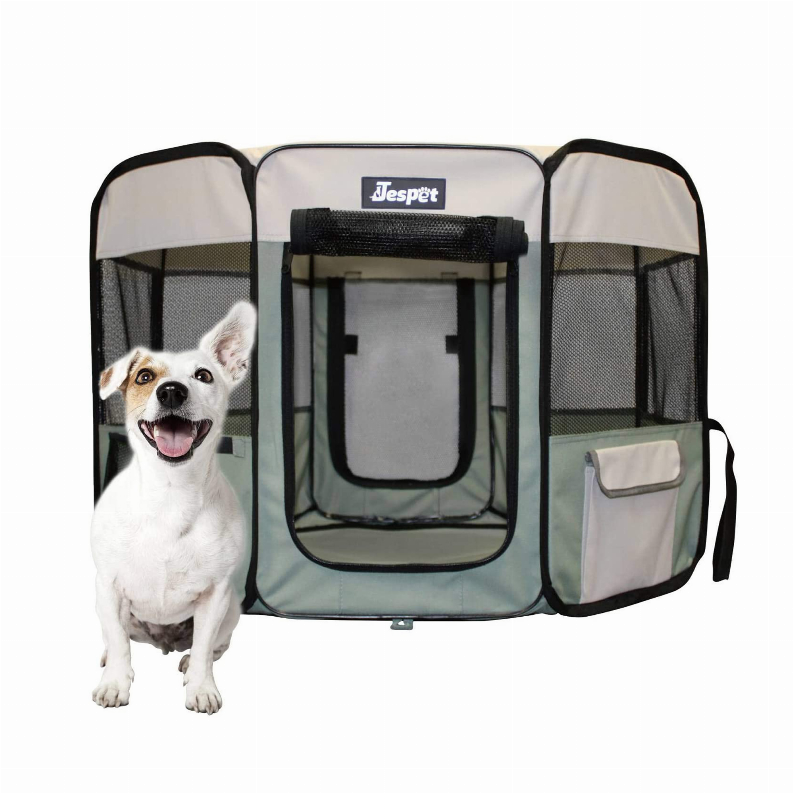 JESPET Pet Dog Playpens 36", 45" & 61" Portable Soft Dog Exercise Pen Kennel with Carry Bag for Puppy Cats Kittens Rabbits, Indoor/Outdoor Use