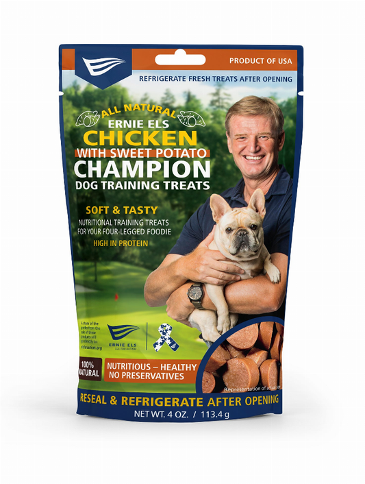 Ernie Els Champion Dog Treats made from Chicken and Sweet Potato