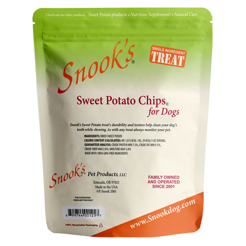 Sweet Potato Dog Chips - Soup bone shaped