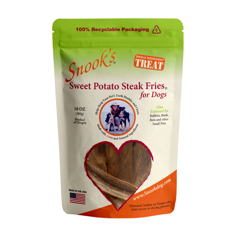 Sweet Potato Dog Steak Fries - Steak Fry shaped pieces