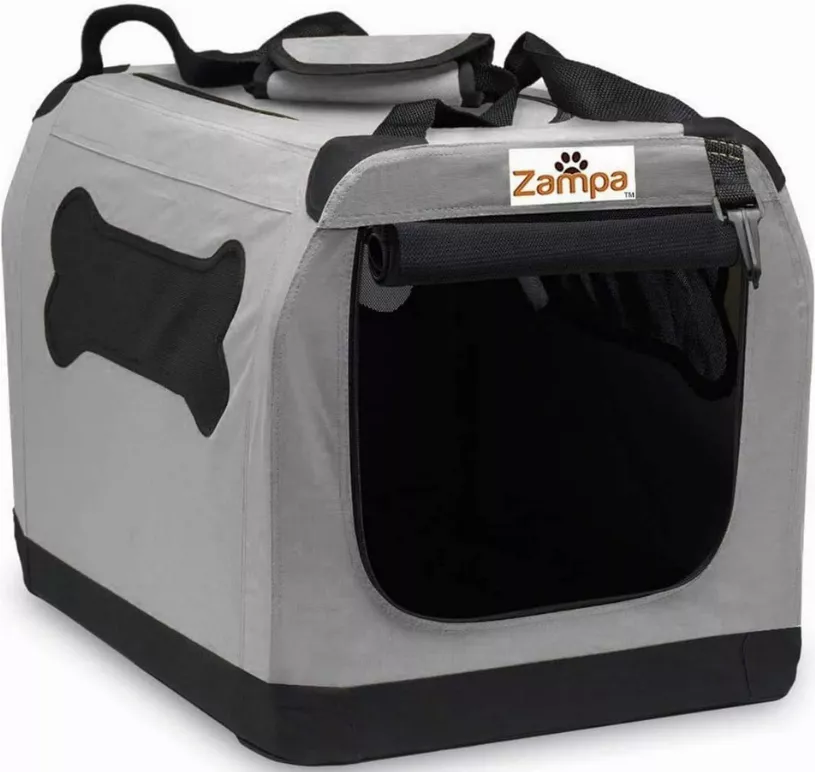 Zampa Pet Portable Crate, Comes with A Carrying Case