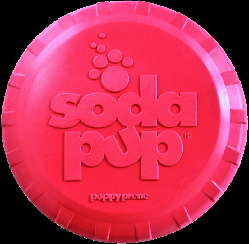 SP Puppy Bottle Top Flyer Durable Rubber Retrieving Frisbee for Puppies