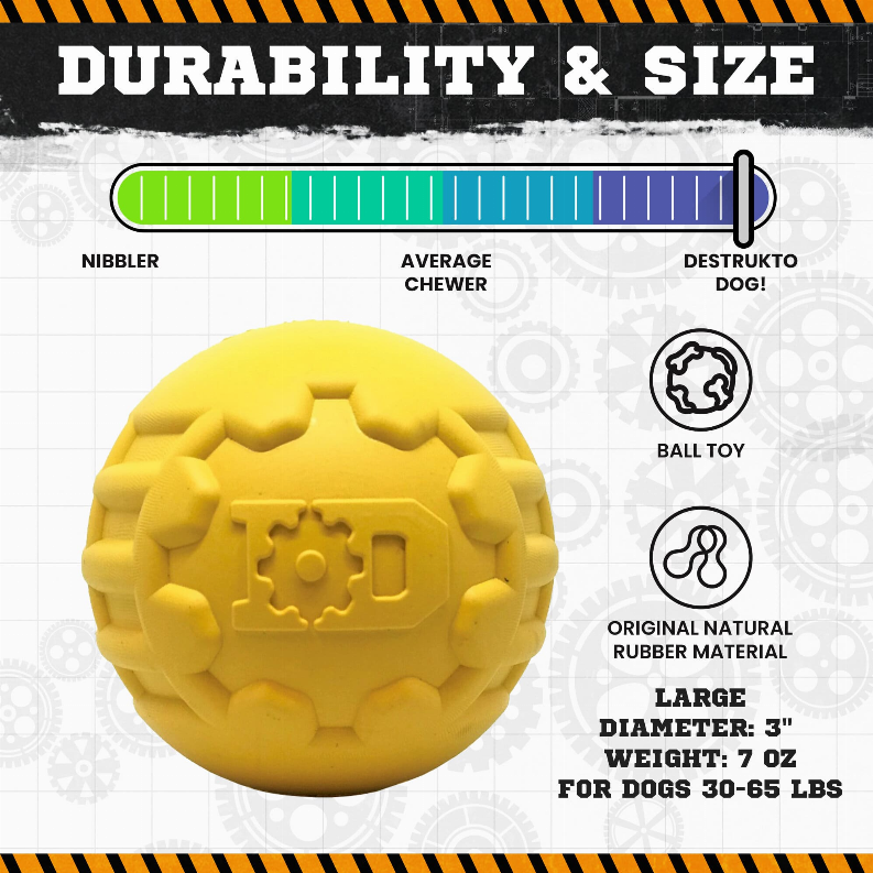 ID Ball - Ultra-Durable Rubber Chew Ball