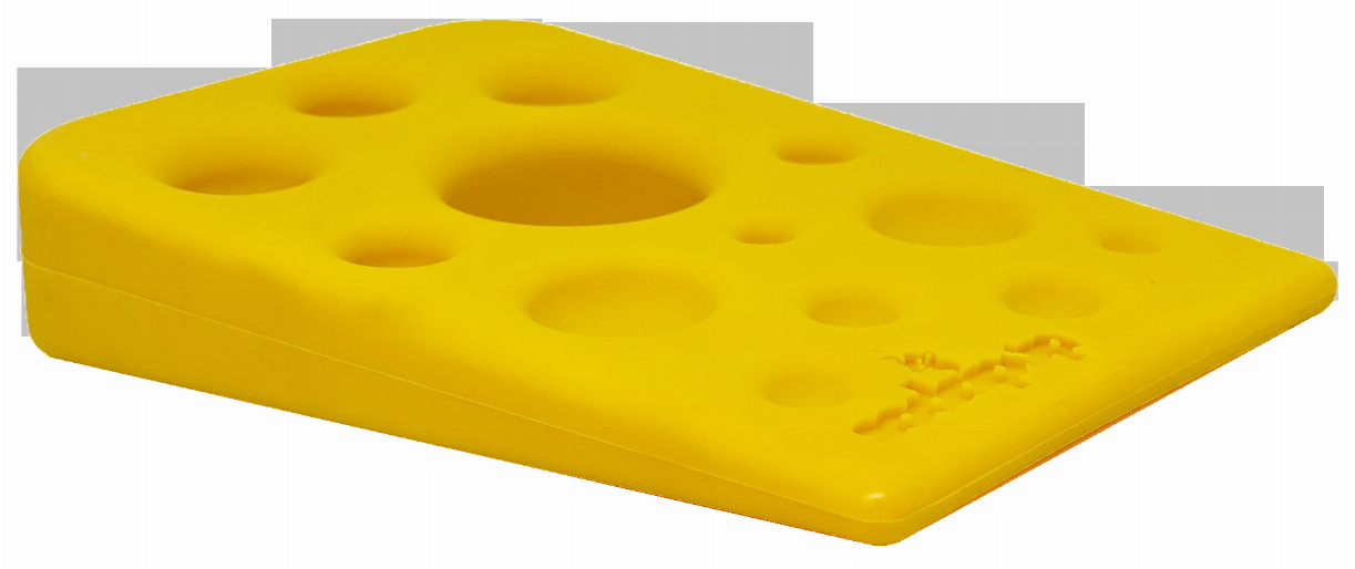 SP Swiss Cheese Wedge Durable Nylon Dog Chew Toy for Aggressive Chewers