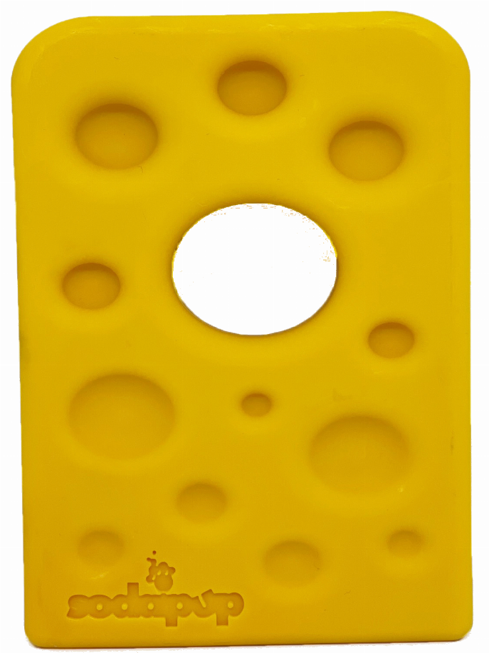 SP Swiss Cheese Wedge Durable Nylon Dog Chew Toy for Aggressive Chewers